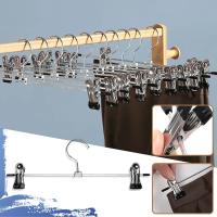 10pcs Gancho Para Ropa Antideslizante Multiusos Para Secado De Ropa Y Falda Clip Para Armario Racks De Pantalones a Prueba De Viento - details 5