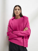 Suéter De Punto Grueso Para Mujer Hirsionsan Oversized Casual Chic Suave De Otoño Invierno Estilo Básico Pullover Suelto - details 5