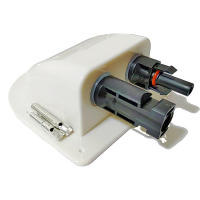 Caja De Sellado De Cable Con Entrada Doble Para Panel Solar Connections Curvas Impermeables Para RV Caravana - details 0