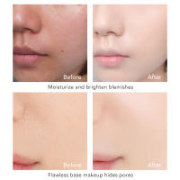 Oulity Mushroom Head Air Cushion CC Cream - BB Cream Face Makeup Foundation for Mature Skin Moisturizing Concealer Brighten Long-Lasting, Even Skin Tone for All Skin Types, Natural Color - details 4