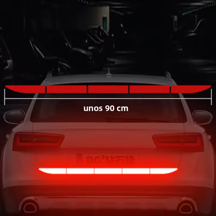 Etiqueta Reflector Para Coche 90cm Cinta De Seguridad Anticollisión Para Maletero Advertencia Nocturna Venta Individual - 1