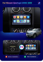AWESAFE inalámbrico CarPlay Android Auto Radio para Nissan Qashqai J10 2006 2007 2008 2009 2010 2011 2012 2013 coche reproductor multimedia GPS 2 din autoradio volante controles RDS Bluetooth - details 3