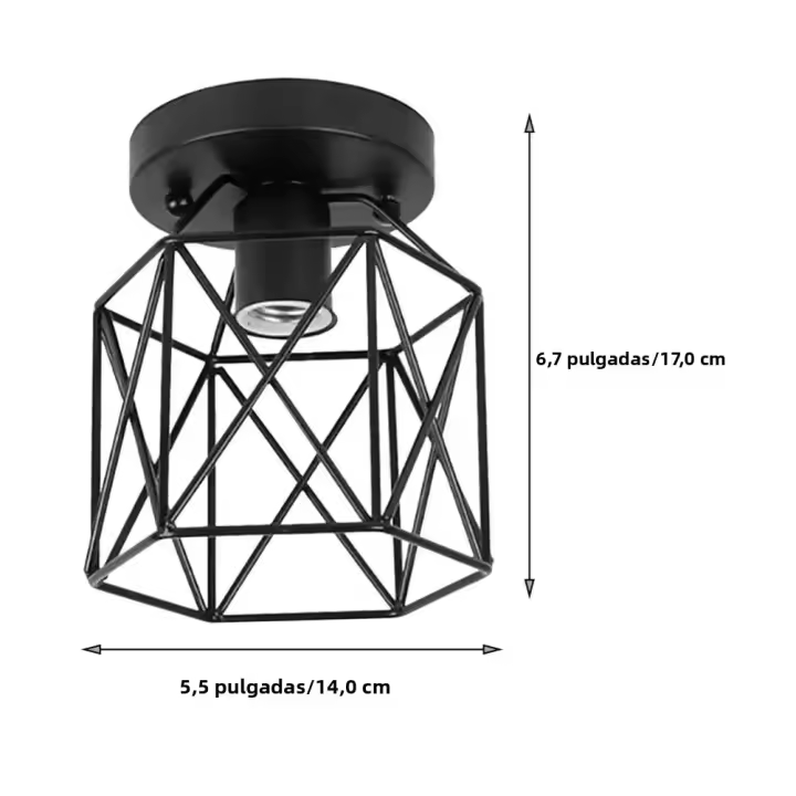 Luz De Techo Retro Estilo Americano E27 Para Pasillo Luces De Entrada Hogar Sala De Entrada Armario De Ropa Luces De Balcón LED - 1
