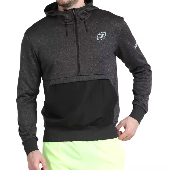 Sudadera Bullpadel Grafo Negro Vigore - 1