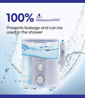 Irrigador Oral Eléctrico 1000ml Con Polvo Dental Agente De Limpieza Oral SPA Desinfección UV 7 Boquillas Para Cuidado Dental Adultos - details 2