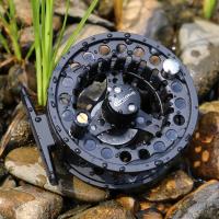 Carrete De Pesca Al Fly Sougayilang CNC Machined Aluminio Cuerpo Acero Inoxidable Eje Principal Knob Antideslizante 5/6 Pesca - details 11