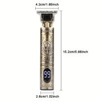 Afeitadora Eléctrica T9 Con Pantalla LCD Trimmer De Cabello Para Hombres Afeitadora Rápida Recargable Para Viajes Y Uso Doméstico - details 3