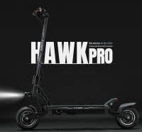 YUME HAWK Pro Scooter Eléctrico, Neumáticos de Carretera Sin Cámara 10x4.5", Motor de 3000W*2, Batería de 60V 30Ah, Velocidad Máxima de 50km/h, Alcance Máximo de 100km, Sistema de Cambio de 3 Marchas, Frenos de Disco, Suspensión Hidráulica Ajustable, Cont - details 0