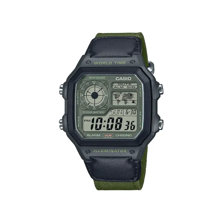 Casio Reloj digital AE-1200WHUB-3AVEF , para Hombre - 1