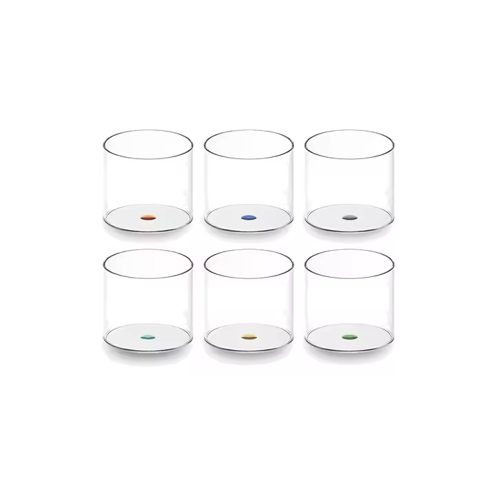 Tazas 6 PC del vidrio de Borosilicate de WD LifeStyle - 1