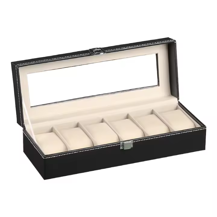 Caja De Relojes Organizador De 20 Slots En Cuero PU Para Hombres Caja De Exhibición De Relojes Regalo Con 61012 20 Espacios - 1