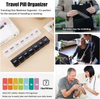 Paquete de 2 organizadores semanales de pastillas, pastillero grande para 7 días, Caja de Medicamentos con estuche de vitaminas Diario, pastilleros AM/PM - details 3