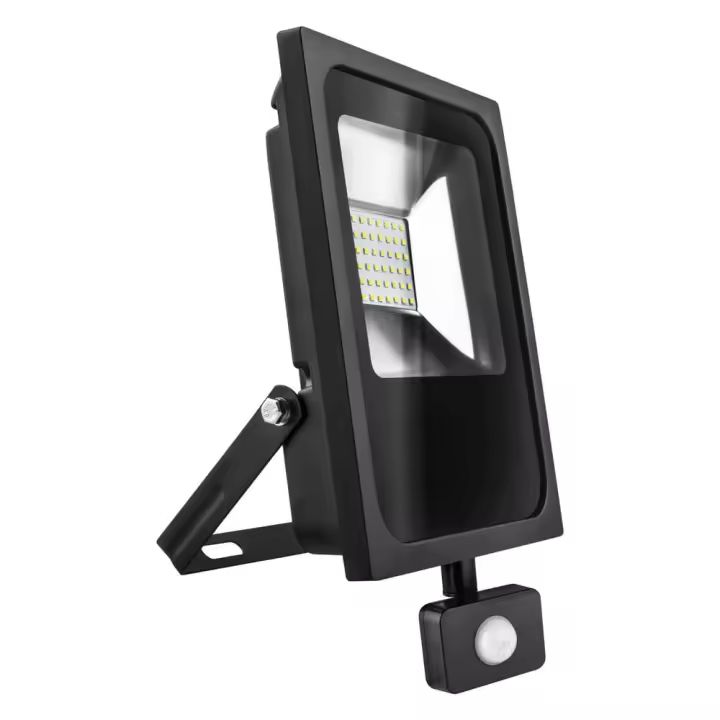 Proyector LED MATEL 20W Sensor Negro Luz Cálida - 1