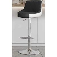Silla giratoria de Bar alta ajustable, TABURETE asiento nórdico moderno, elevador de escritorio frontal con taburete alto, respaldo de moda, silla de Bar con patas de Metal de estilo nordic,sillas de comedor PU - details 5