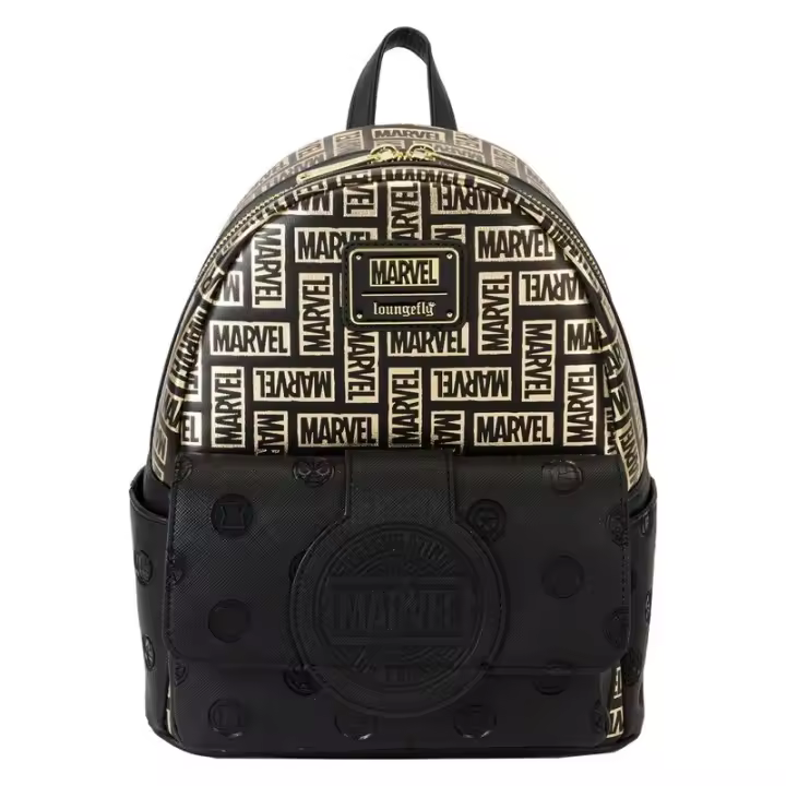 Mochila Classic Logo Marvel Loungefly 26cm. Mochila ergonómica con amplio espacio. Diseño resistente y versátil para llevar tus pertenencias con estilo. - 1