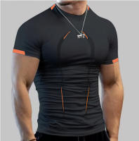 Camiseta De Deporte Para Hombres Verano Transpirable Secado Rápido Manga Corta Moda Deportiva Sin Capucha Cuidado Manual - details 42
