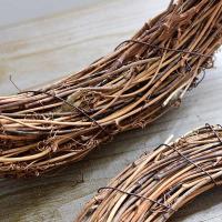 Corona De Rattan Natural Redonda DIY Con Ramas Y Ramas Para Decoración De Fiesta De Cumpleaños Boda Y Navidad Personalizable En Tamaños Variados - details 4