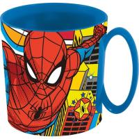 Taza infantil de plástico reutilizable para microondas de 350 ML Marvel Spiderman - details 0