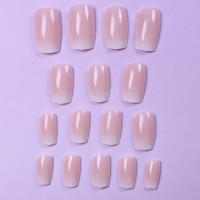 ARTAUG Uñas Postizas De Coffin Rosa Mediano 24PCS Gradación Verano Para Mujer Niñas Regalo Uñas Postizas Fake Nails Summer Cute - details 3