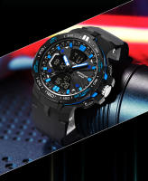 Reloj Deportivo Para Hombre SANDA Marca Popular Dual Pantalla Electrónica Multifuncional Impermeable LED Con Alarmas Y Cronógrafo - details 11