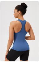 Chaleco De Yoga Para Mujer Deporte Sin Mangas Camiseta De Entrenamiento Fitness Running Outdoor Chaleco Deportivo Ajustable - details 17