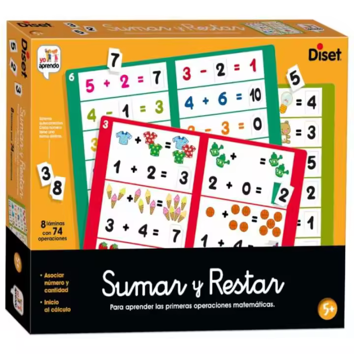 Juego educativo Infantil Sumar y Restar - Jumbo Diset - 1