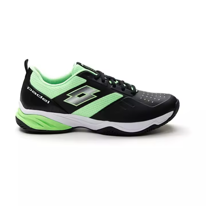 Zapatillas de Padel Lotto Superrapida 400 IV Negro/Verde - 1
