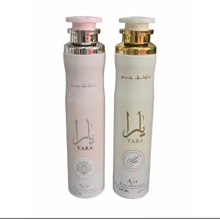 Pack de 2 unidades ambientadores arabes Lattafa 600ml,Spray de hogar y tejidos Yara rosa 300ml+yara Moi 300ml,Ambientadores orientales, lujosos, duraderos, Olores dulce y florales - 1
