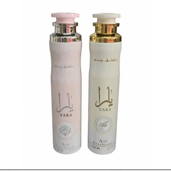 Pack de 2 unidades ambientadores arabes Lattafa 600ml,Spray de hogar y tejidos Yara rosa 300ml+yara Moi 300ml,Ambientadores orientales, lujosos, duraderos, Olores dulce y florales - 1