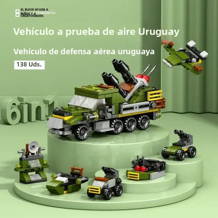 Bloques De Construcción MOC 99A Tanque De Batalla Principal Militar Challenger Leopard Panther Juguetes Para Niños Modelo De Ejército Soldado Pesado - 1