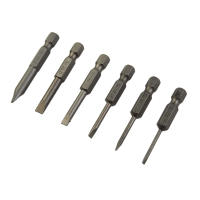 Juego De 6 Piezas De Destornilladores Magnéticos De Cabeza Plana 50mm Tamaños 2.0-6.0mm Acero De Aleación Herramientas De Power Accesorios - details 7
