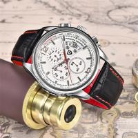 Reloj De Cuarzo Para Hombre PAGANI DESIGN 2024 Moda Militar Con Movimiento De Lujo Cuero Resistente Al Agua Y Al Choque Pantalla Retroiluminada Y Fecha Rattrapante - details 2