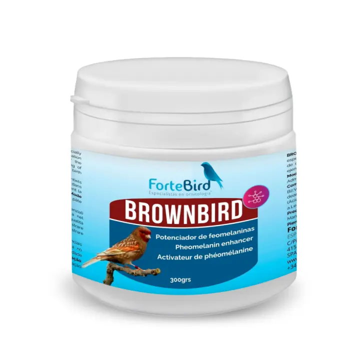 Brownbird 300 gr - Potenciador de feomelanina (Oxidación Faeos) Fortebird - 1