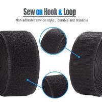 Cinta De Velcro Para Costura 1-25M No Adhesiva Ganchos Y Anillas De Nylon Para DIY Accesorios 20/25/30/50mm Para Ropa Bolsos Y Zapatos - details 0