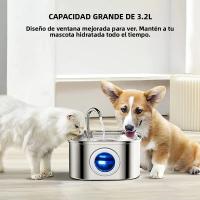 Fuente De Agua Para Mascotas SINGWEDA 304 Acero Inoxidable 3.2L 108oz Auto Filtro Silencioso Para Gatos Alimentador Automático - details 0