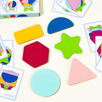 Juegos Educativos De Colores Y Formas Geométricas En Madera Juguete De Razonamiento Lógico De Pila De Figuras Para Niños De 3-6 Años - details 3