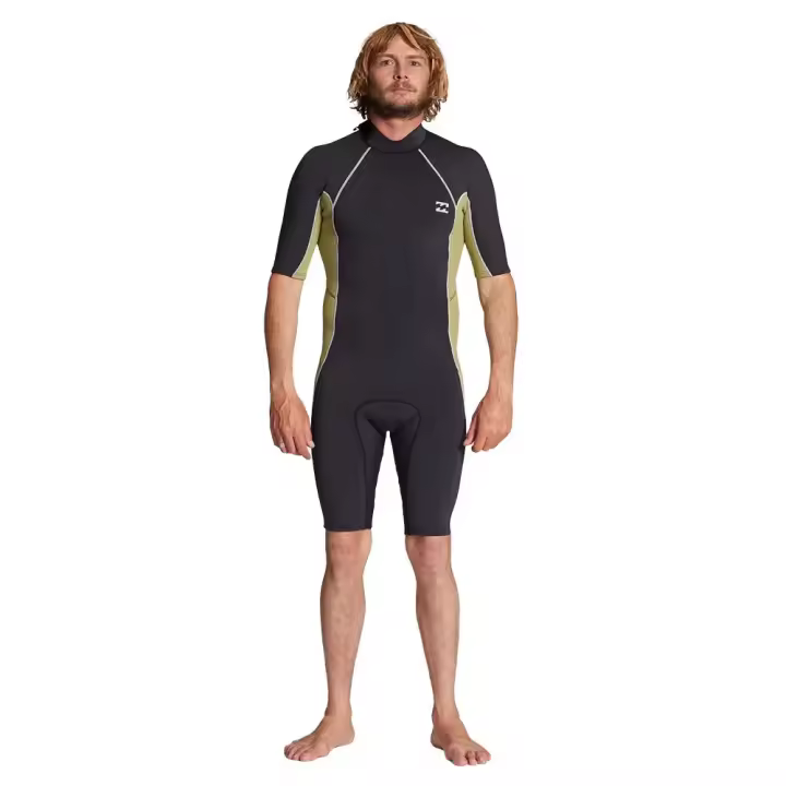 Billabong Traje De Neopreno De Manga Corta Con Cremallera En La Espalda Absolute - 1
