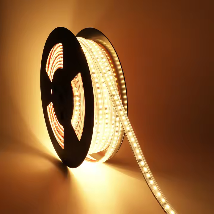 ALPINALUZ Tira LED 220V - 360W (15W/m) - 12mm - 120 Chips SMD2835 - Silicona IP67 - Corte cada 10cm - 20m - 115lm/W - 4000K - 1