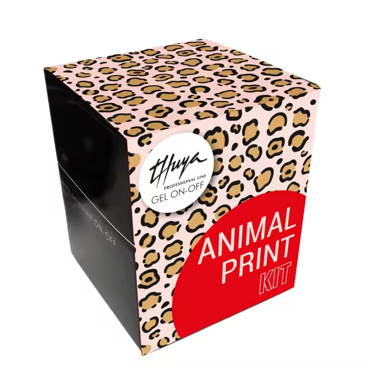 Thuya Kit Gel On-Off Animal Print - Esmaltes de Uñas Semipermanentes - Manicura Profesional - 1