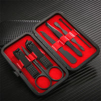 Kit De Manicura Y Pedicura Profesional En Acero Inoxidable Conjunto De Tijeras Para Uñas Y Pies Negro 7/10/12/15/18 Piezas - details 0