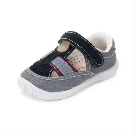 Sandalias de lona para niño con tira intercalada de Zapy - 1
