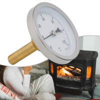 Termómetro De Acero Inoxidable Para Barbacoa Con Cobre 1/2" Tornillo Buffer Calentador Medidor De Temperatura 120°C Para Cocina - details 1