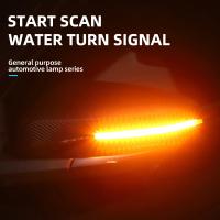 Lámpara De Señal De Espejo Retrovisor Para Coche 1/2pc Luz De Movimiento Y Encendido DRL Conversión De Guía De Volante Luz De Escaneo - details 0