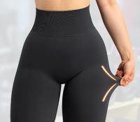 Leggings Deportivos Para Mujer Sin Costuras Push up Control Abdominal Alta Cintura Talla Ajustable Estirable Yoga Pantalones Butt Lift Fitness Gimnasio - details 6