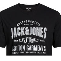 Jack & Jones Hombre Pack 2 Camisetas de Algodón Logo estampado Ajuste Regular Fit  Moda Casual Informal - details 7