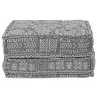 Puf Modular vidaXL Gris Claro 70x70x36 Tela - details 2