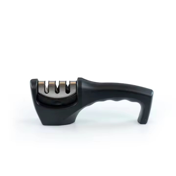 TOPATUPA - Afilador manual de sobremesa con goma antideslizante, fácil de usar en 3 pasos - 1