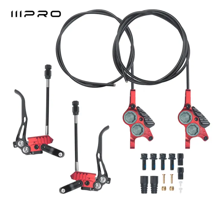 Freno De Disco Hidráulico IIIPRO 4-pistón Para Bicicleta De Montaña MTB Calipero De Tipo Split Ultra-ligero Con Ruteo Interno Sistema De Frenado - 1