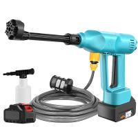 30000mAh brushless High Pressure Car Wash Washer Gun 200Bar Adjustable nozzle Electric Water Gun Spray Cleaning Auto Device - details 0