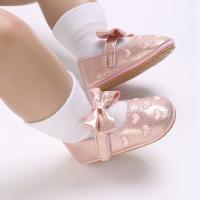 Zapatillas De Bebé Recién Nacido Para Niñas Oro Plata Corazón Suave Primera Caminadora Princesa Suela Dura Crib Shoes 0-18M - details 7